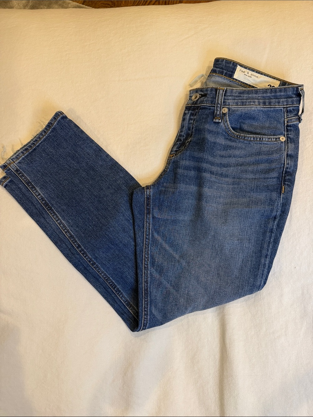 rag & bone Women's Dre Low Rise Boyfriend Jeans in Medium Blue
